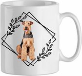 Mok Airdale terrier 2.5| Hond| Hondenliefhebber | Cadeau| Cadeau voor hem| cadeau voor haar | Beker 31 CL