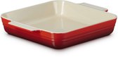 Le Creuset - Classic - Vierkante Ovenschaal - 23 x 23 cm - Kersenrood