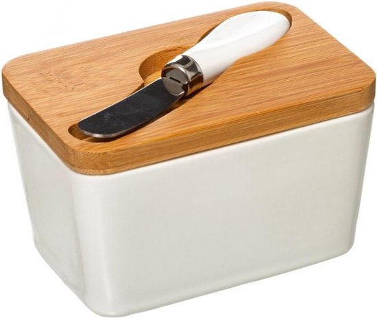 Five - Beurrier avec couteau - Beurrier - Boîte de conservation du beurre -  Boîte à