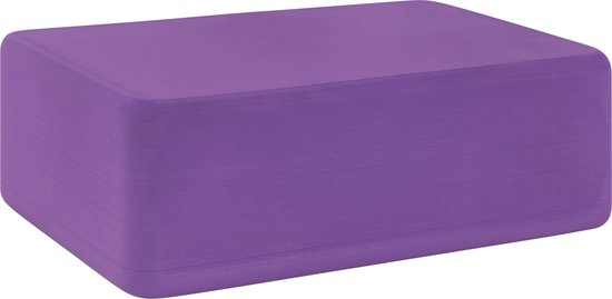 Foto: Ryzor yogablok yogablokken schuim pilates foam yoga blok yogablokken paars yoga blocks yoga artikelen afgeronde hoeken schuim 15 x 22 x 7 centimeter lxbxh paars