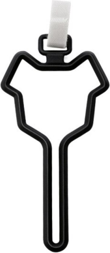 Clip pour sac à caca en plastique - Support sac à caca - poubelle - noir