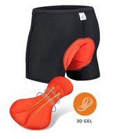 Sous-Vêtements de Cyclisme Femmes Hommes avec Chamois - Shorts de Cyclisme - Shorts de Cyclisme - Sous-Vêtements de Cyclisme - Pantalons de Cyclisme - Vêtements de cyclisme de Cyclisme - Oranje/ Zwart - Taille 3XL