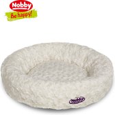 Nobby Hondenmand – Kattenmand – Hondenkussen – Kattenkussen – ⌀ 45 cm – Wasbaar – Antislip – Wit