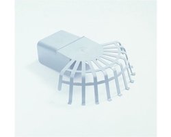 Dyka Bladvanger PVC grijs 60 x 100mm (Prijs per stuk)