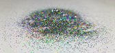 Glitters | Zilver Holografisch 10gr. | Hobby-glitters | Nail & Body-art | Epoxy-art | Slijm-projecten | Decoratie