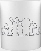 Akyol - Easter Mok met opdruk - pasen - De liefhebbers van Pasen - Dieren - 350 ML inhoud