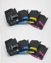 Inktdag inktcartridges voor HP 932XL /933XL,HP 932/933 inktcartridge multipack van 8 kleuren (2*BK, C, M en Y) voor HP OfficeJet 6100, 6600, 6700, 7110, 7610, 7612, 8620