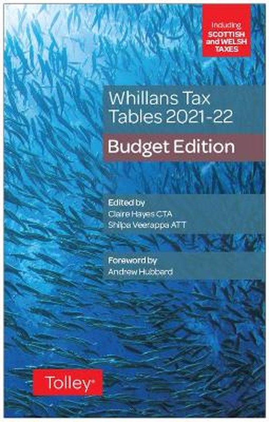 Whillans's Tax Tables 2021-22 (Budget edition) - cover