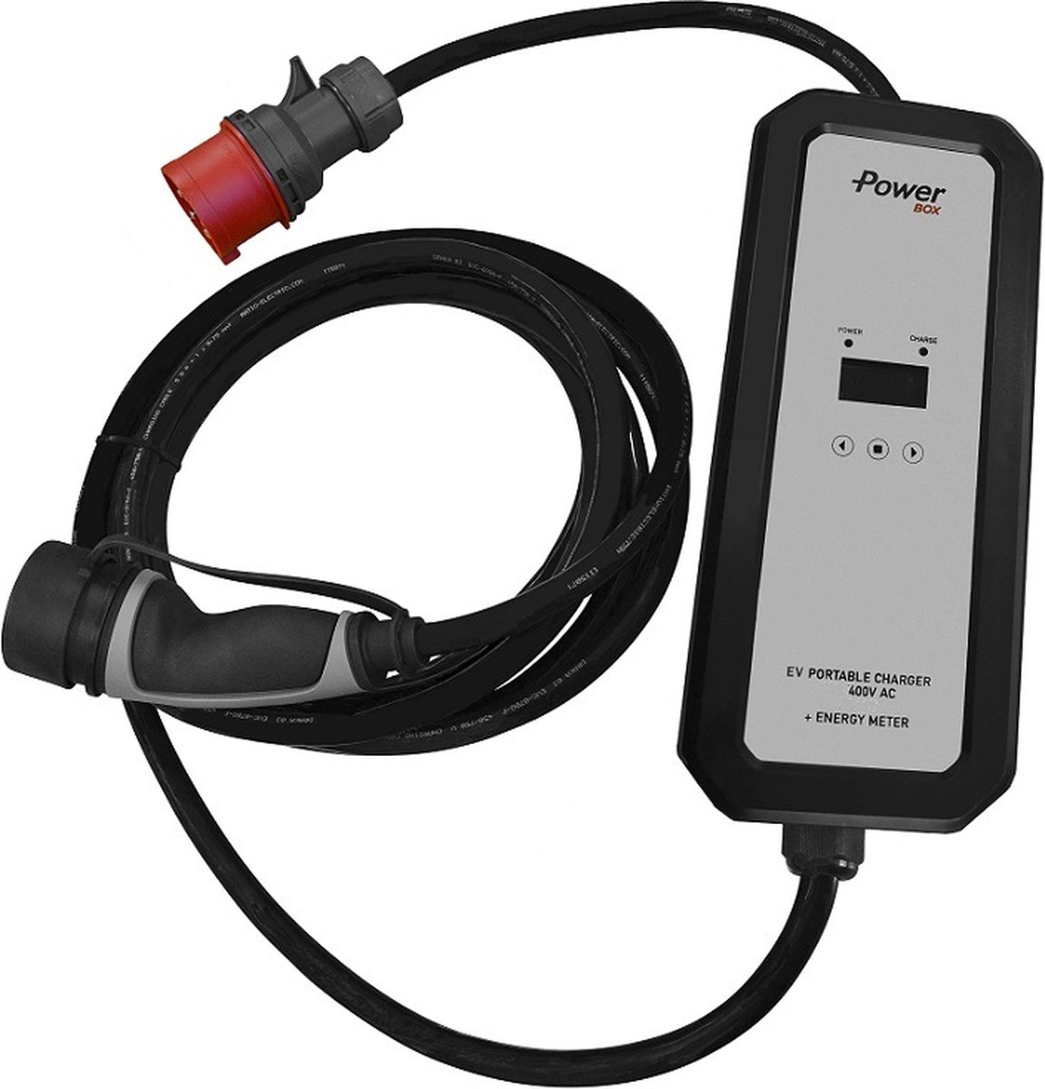 Ratio Mobiele Lader Type 2 naar CEE16 (Rood 3-fase 11kW) 5m