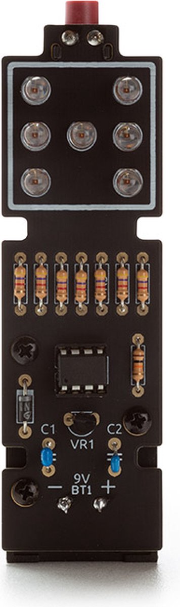 Whadda Soldeerkit, elektronische dobbelsteen, roleffect, zwart