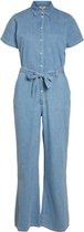 Object Broek Objnorma Denim Jumpsuit 119 23038274 Light Blue Denim Dames Maat - XL