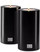 Eichholtz - Artificial candle 10x21 cm - zwart - (set van 2)