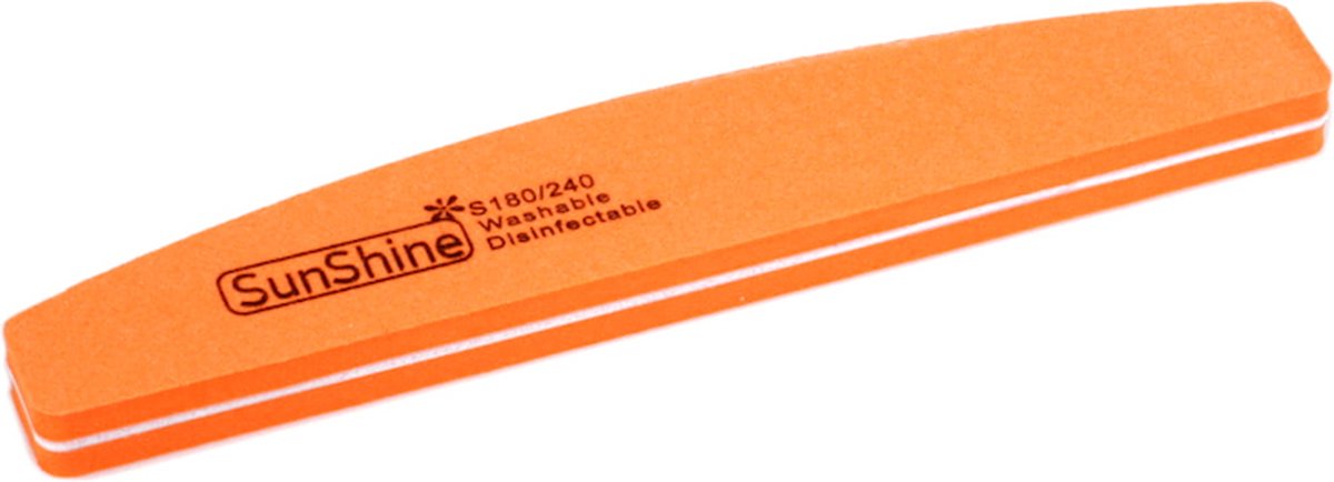 Cosmetics Zone Sunshine Wasbare en Desinfecteerbare Polijst Nagelvijl Boot 180/240