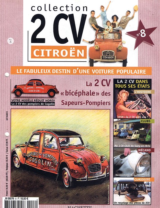 Citroen 2Cv Pompiers De Cogolin Bicéphale 1/43 Elysée