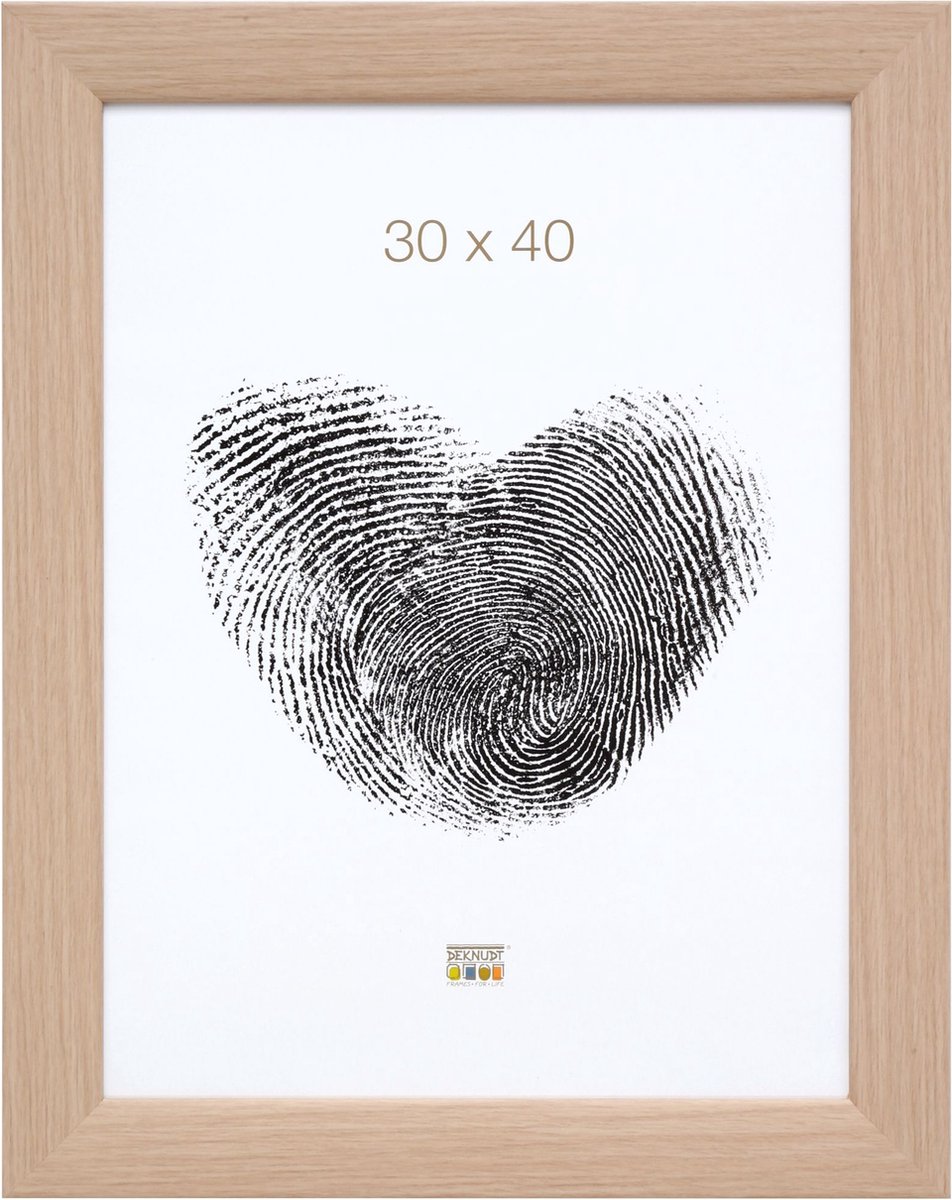 Deknudt Frames fotolijst S53GJ1 - eikkleur - hout - 30x40 cm naturel