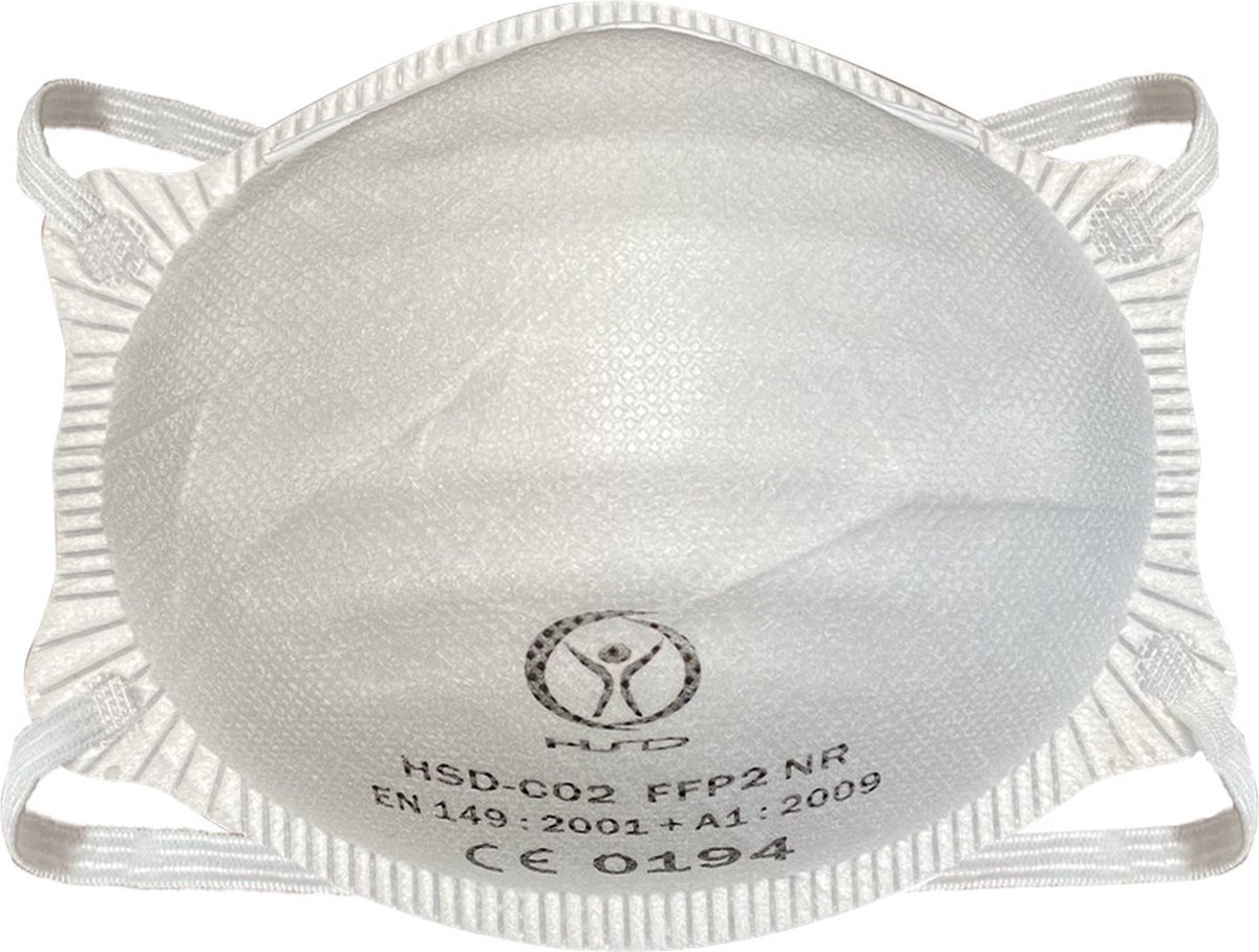 Stofmasker FFP2 NR 2 verpakt per 20 stuks