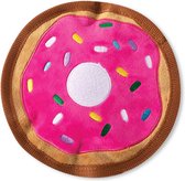 Petshop by Fringe Studio 729012 Sprinkle donut - Speelgoed voor dieren - honden speelgoed – honden knuffel – honden speeltje – honden speelgoed knuffel - hondenspeelgoed piep - hon