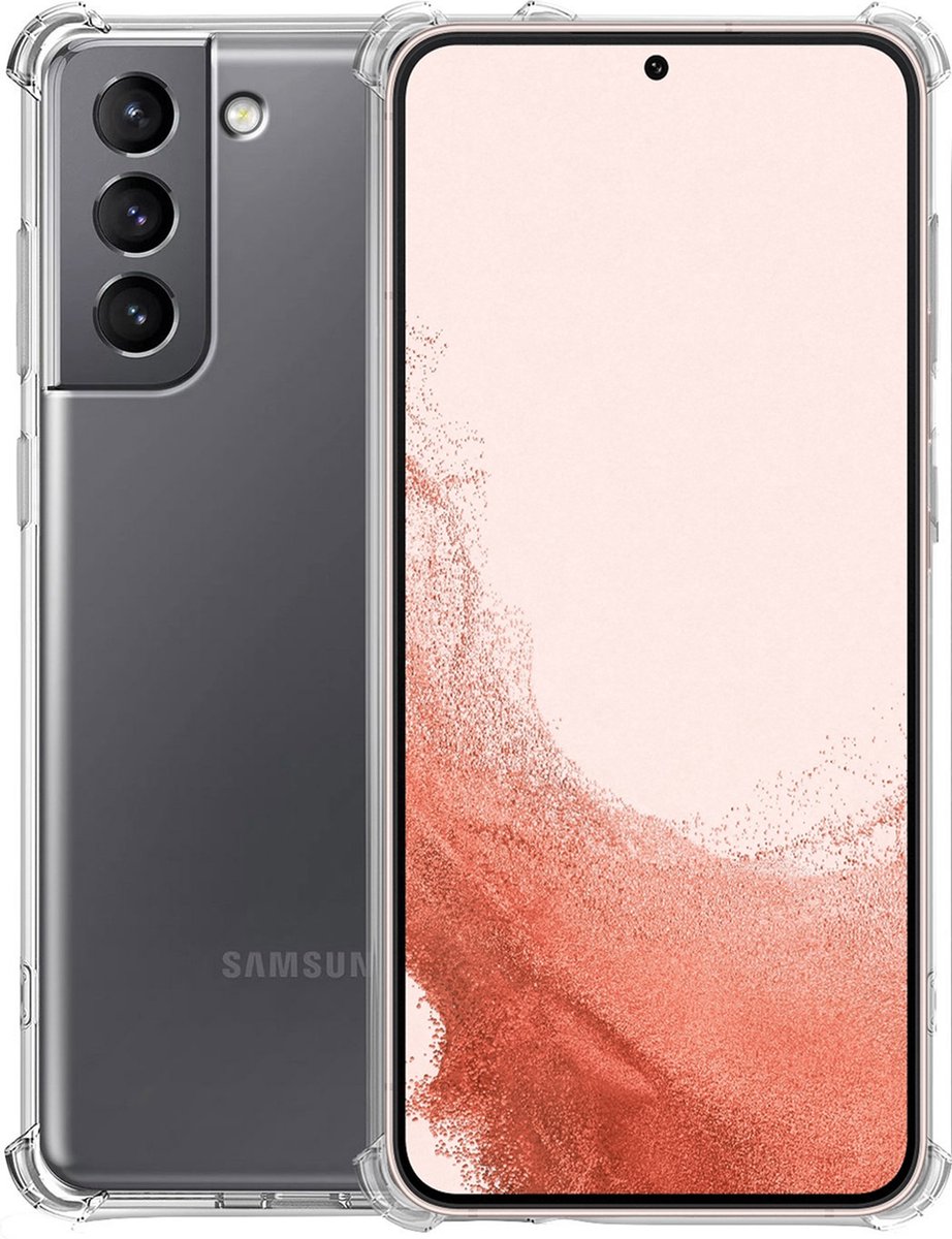 Hoesje geschikt voor Samsung S22 Plus – Extreme Shock Case – Cover Transparant