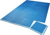 24 Pcs Blauw Beschermende Matten Set-Anti-Slip Vloermatten, Sportmat - Zwembadtegels - ondermat - Vloerbeschermer