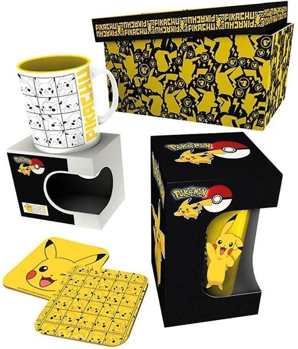 Boîte cadeau Pokémon (tasse, verre, sous-verres) | bol.com