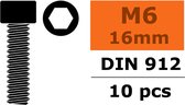 Revtec - Cilinderkopschroef - Binnenzeskant - M6X16 - Staal - 10 st