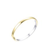 Gisser Jewels - Jonc SB21Y - argent plaqué or jaune - avec pierres de zircone - 68 mm