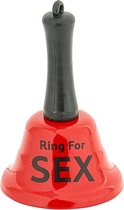 Ring For Sex Bell NAUGHTY COLLECTION - Bel - Rood / Zwart - Metaal / Kunststof -  14 x 7.5 cm