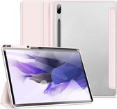 Dux Ducis - Tablet hoes geschikt voor Samsung Galaxy Tab S8 Plus - Toby Series - Tri-Fold Book Case - Roze