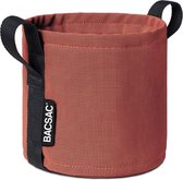 Bacsac klassieke bloempot canvas 50L D40cm brique