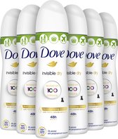 Dove Invisible Dry Antisudorifique Déodorant - 6 x 75 ml - Value Pack
