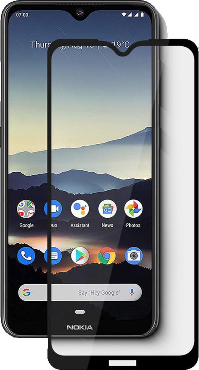 Full Screenprotector Geschikt voor Nokia C30 - Nokia C30 Full Tempered Glass