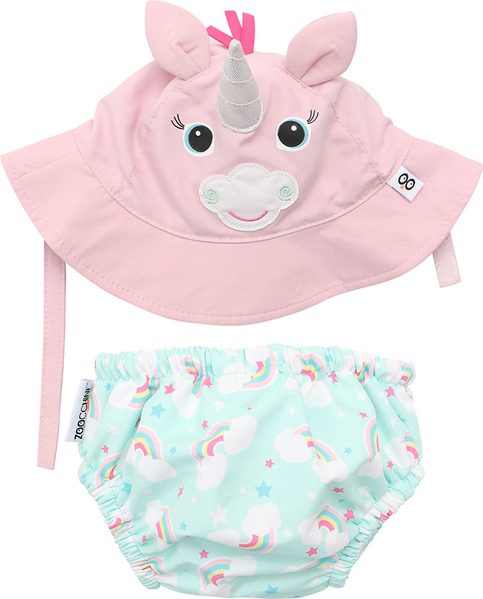 Zoocchini UV zwemluier setje Allie the Alicorn Medium