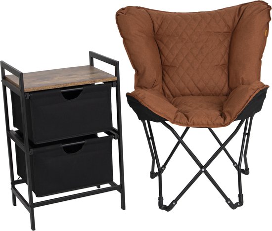 Bo-Camp - Industrial - Vlinderstoel - Himrod - Cationic - Clay van Bo-Camp — afbeelding 2