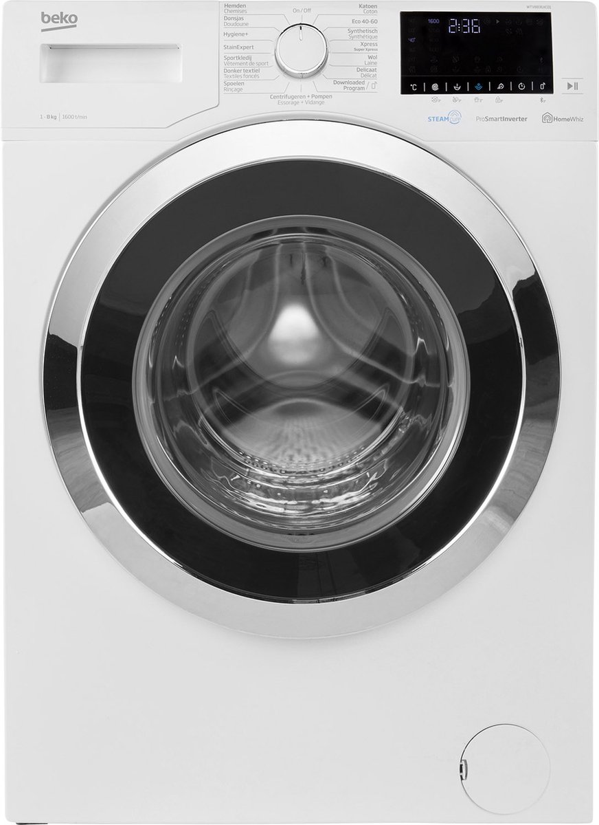 Vertrouwelijk breken Soepel Beko WTV8836XC01 - SteamCure - Wasmachine | bol.com