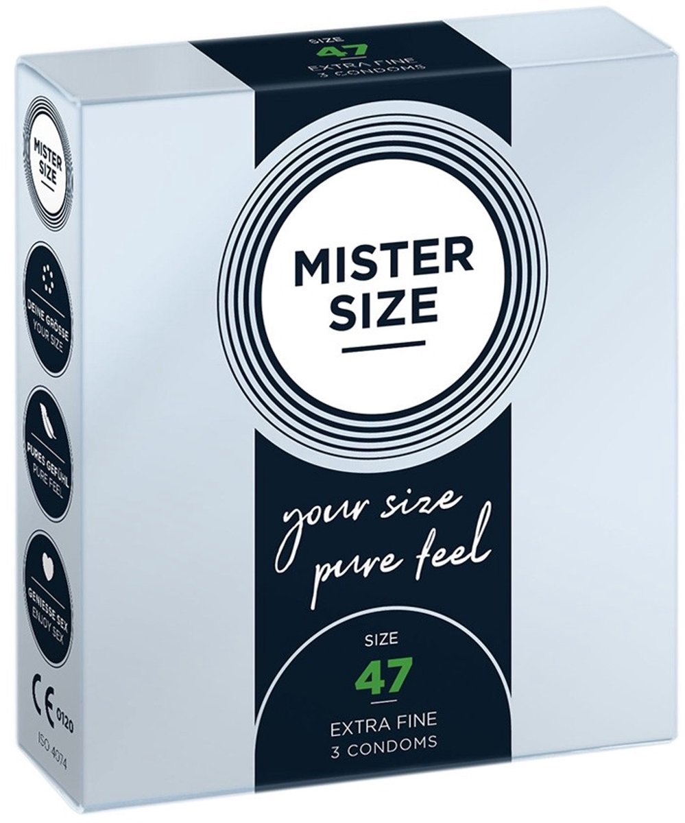 MISTER SIZE 47 Ultra Dunne XS condooms (3 pack)