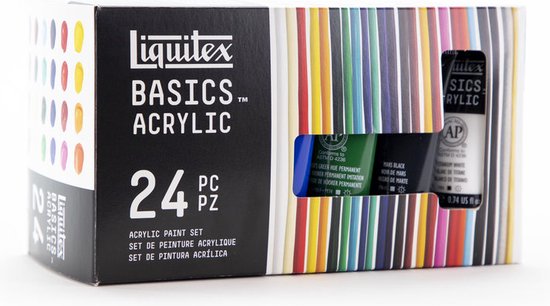 Liquitex Basics – Peinture acrylique 3699328, ensemble de tubes d