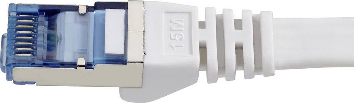 Renkforce RF-4149852 RJ45 Netwerkkabel, patchkabel CAT 6A U/FTP 15.00 m Grijs Zeer flexibel, Snagless, Vlambestendig 1