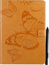 Apple iPad 8 10.2 (2020) Hoes - Mobigear - Butterfly Serie - Kunstlederen Bookcase - Bruin - Hoes Geschikt Voor Apple iPad 8 10.2 (2020)