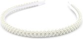 Haarband met Parels - 8 mm - Diadeem - Wit