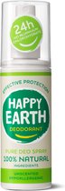 Happy Earth Pure Deodorant Spray Unscented 100 ml - 100% natuurlijk