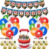 Roblox Verjaardag Versiering set Ballon Ballonnen Feestpakket Kinderfeest Latex Ballonnen