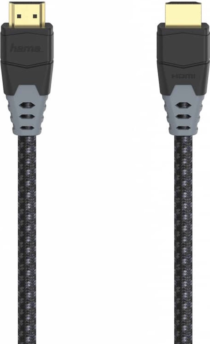 High Speed HDMI™ Kabel - 8K - Ethernet - Gewoven Nylon - Verguld - 1.5m
