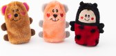 Zippy Paws ZP735 Valentine's Squeakie Buddies - 3-Pack - Speelgoed voor dieren - honden speelgoed – honden knuffel – honden speeltje – honden speelgoed knuffel - hondenspeelgoed pi