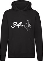 35 jaar hoodie | verjaardag | feest | unisex | trui | sweater | hoodie | capuchon