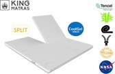 King - Topdek - Matras - Coolgel - Split - Topper - Splittopper - 190 x 220cm Dikte 7cm