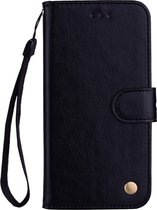 Mobigear Telefoonhoesje geschikt voor Huawei P Smart (2018) Hoesje | Mobigear Wallet Bookcase Portemonnee | Pasjeshouder voor 2 Pasjes | Telefoonhoesje voor Pinpas / OV Kaart / Rijbewijs - Zwart
