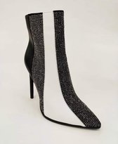 Sparkle-Enkellaarsjes-black&white-maat 38