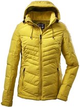 Killtec dames stepp winterjas geel - maat 36 - Polyester - Rits - Aansluitend - Vrouwen - Jas - Casual - Winddicht - Waterafstotend - us8 - 38