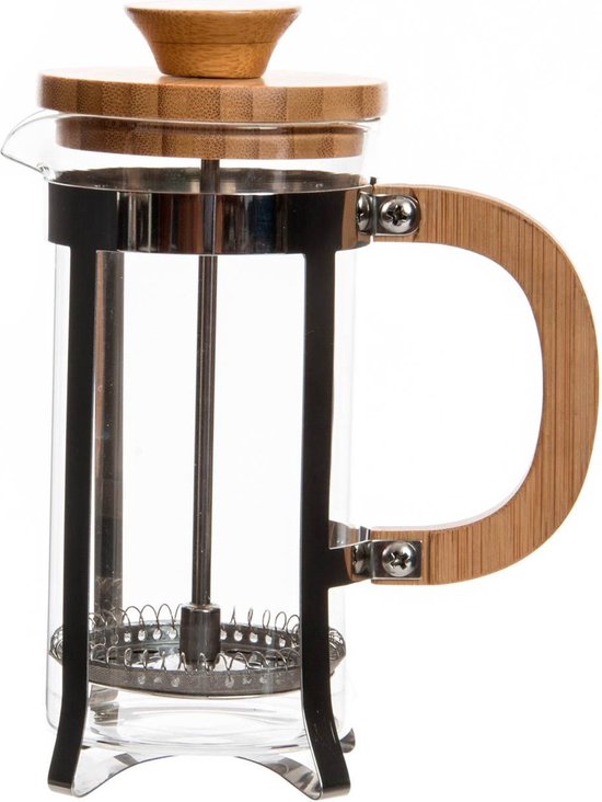 Cafetiere French Press koffiezetter bamboe 350 ml Koffiezetapparaat