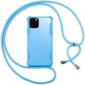 iPhone 11 Pro Max hoesje - Telefoonkoord - iPhone hoesjes - Blauw - Backcover - Able & Borret